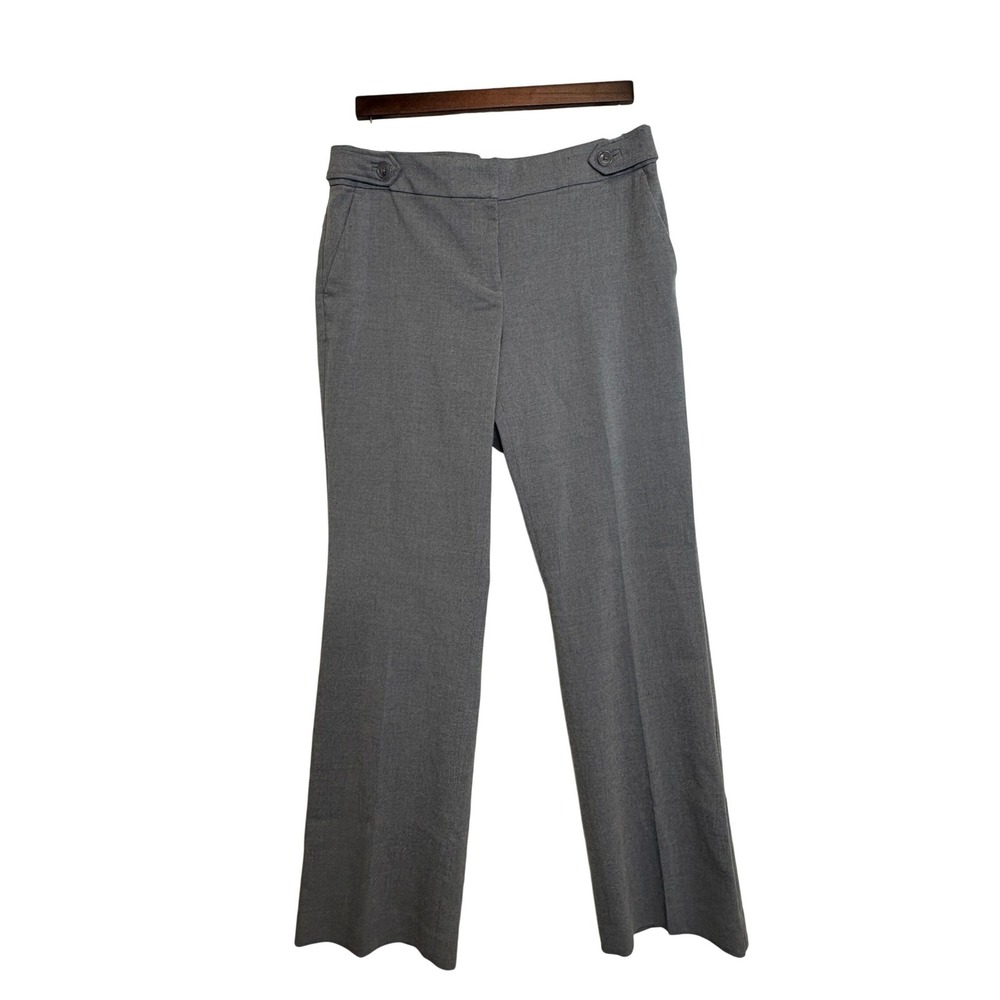 Loft Julie Trouser Women's Size 10 Gray Wide Leg Business Casual Dress Pants
